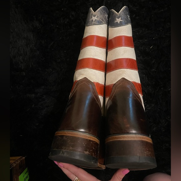 American flag men’s boots - Picture 6 of 7